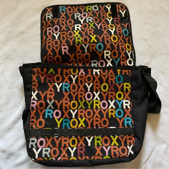 Roxy Colorful Letters messenger bag 90s Y2K skater - Picture 4 of 11